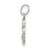 Sterling Silver 925 Antiqued Clover Charm Vintage Inspired by Sophia Jewelers