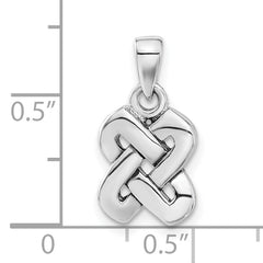 Sterling Silver 925 Celtic Knot Pendant Polished Unisex Charm