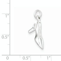 Sophia Jewelers 925 Sterling Silver Sling Back Heel Charm Elegant Pendant