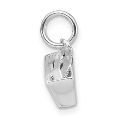Sophia Jewelers 925 Sterling Silver Enamel Recycle Bin Charm Unisex 3D Design