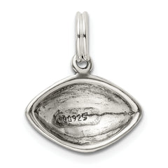 Sophia Jewelers 925 Sterling Silver Polished Football Charm