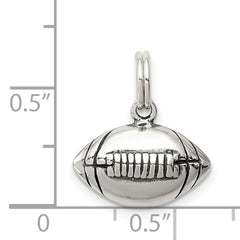 Sophia Jewelers 925 Sterling Silver Polished Football Charm