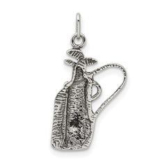 Sterling Silver 925 Men's Golf Club Charm Polished and Solid Design