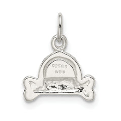 Sophia Jewelers Sterling Silver Enameled Dog Charm Anti-Tarnish Finish