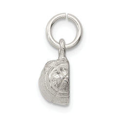 Sterling Silver 925 Football Charm with Polished Anti-Tarnish Finish