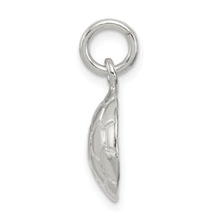 Sterling Silver 925 Polished Soccer Ball Charm with Anti-Tarnish Finish