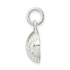 Sterling Silver 925 Baseball Charm with Anti-Tarnish Polished Finish