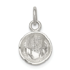 Sterling Silver 925 Baseball Charm with Anti-Tarnish Polished Finish