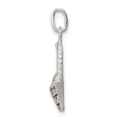 Sophia Jewelers Sterling Silver Enameled Easter Basket Pendant with Anti-Tarnish Finish