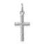Sterling Silver Rhodium Plated Cross Pendant