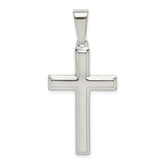 Sterling Silver Polished Cross Pendant