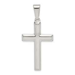 Sterling Silver Polished Cross Pendant