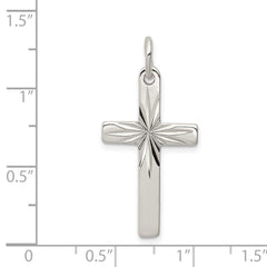 Sophia Jewelers 925 Sterling Silver Cross Pendant with Anti-Tarnish Finish