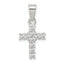Sterling Silver CZ Cross Pendant
