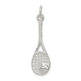 Sterling Silver Tennis Racquet Charm