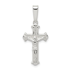Sterling Silver Polished Crucifix Pendant