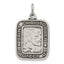 St. Christopher Medal Pendant in Sterling Silver, 25mm Antiqued - Sophia Jewelers