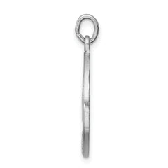 Sterling Silver 925 Rhodium-Plated Confirmation Medal Pendant Elegant and Polished