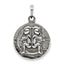 Gemini Horoscope Zodiac Pendant in Sterling Silver, 29mm - Sophia Jewelers