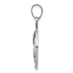 Sophia Jewelers Sterling Silver Virgo Zodiac Pendant with Antique Finish