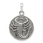 Scorpio Zodiac Pendant in Sterling Silver, 29mm, Antique - Sophia Jewelers
