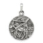 Sagittarius Zodiac Pendant in Sterling Silver, 29mm Antiqued - Sophia Jewelers