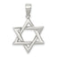 Sterling Silver Polished Star of David Pendant