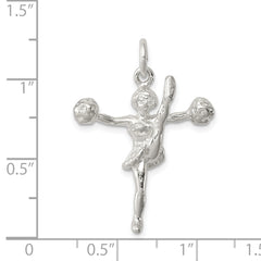 Sterling Silver Cheerleader Charm