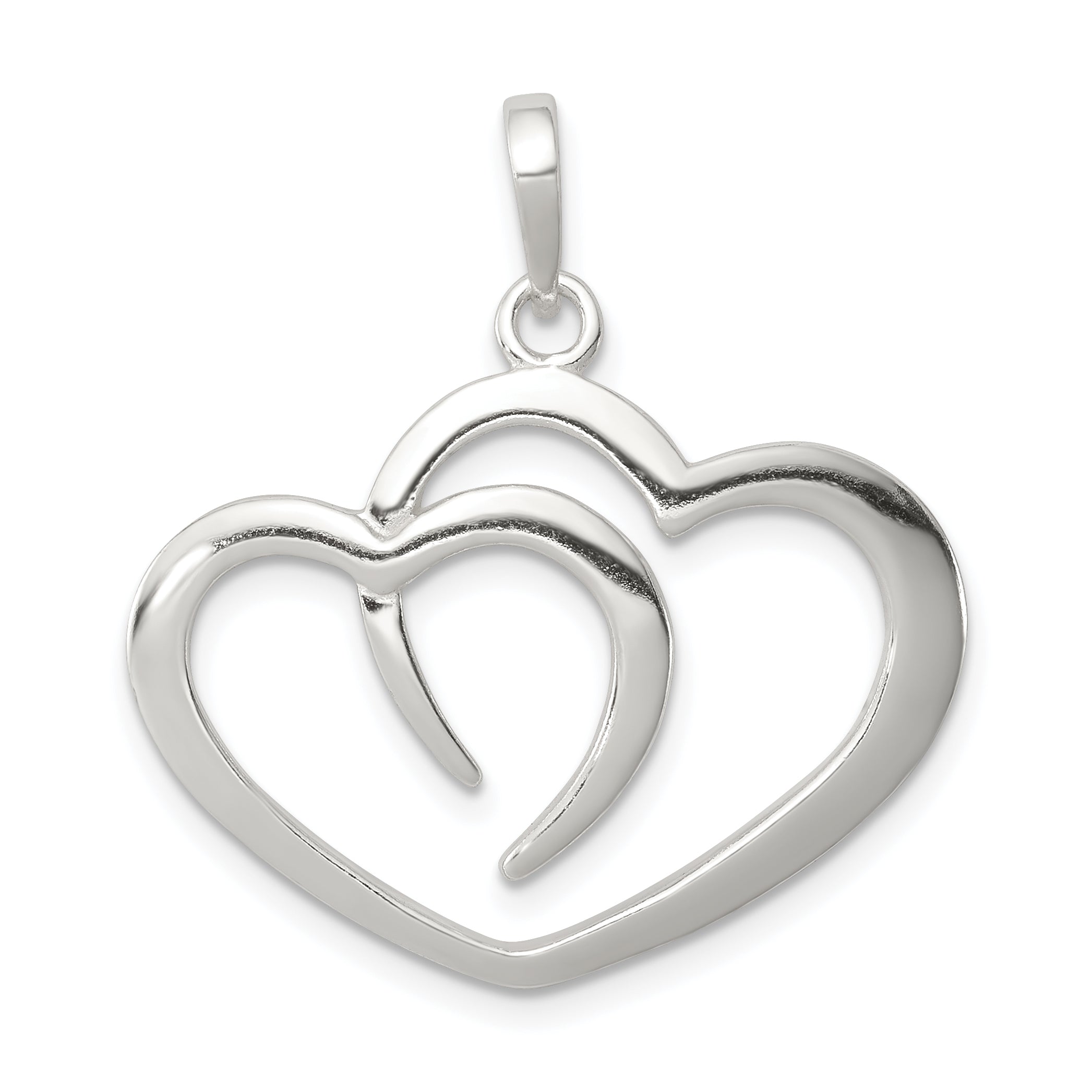 Sterling Silver Polished Heart Pendant