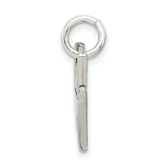 Sterling Silver 925 Sign Language Charm with Antiqued Polished Finish