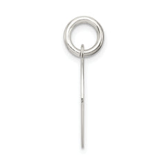 Sterling Silver 925 Believe Pendant with Polished Enamel Finish