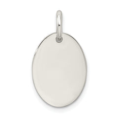 Sterling Silver 925 Believe Pendant with Polished Enamel Finish