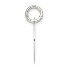 Sophia Jewelers 925 Sterling Silver Polished Hope Pendant with Enamel Detailing