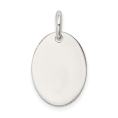Sterling Silver 925 Joy Pendant with Polished Enamel Finish