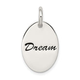 Sterling Silver Polished Enamel Dream Pendant