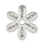 Sterling Silver Enameled Flower Slide