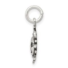 Sterling Silver 925 Antiqued Sun Charm Vintage Inspired Pendant