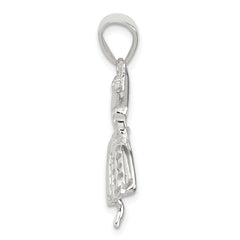 Sterling Silver 925 Ballerina Pendant with Polished Anti-Tarnish Finish