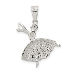 Sterling Silver 925 Ballerina Pendant with Polished Anti-Tarnish Finish