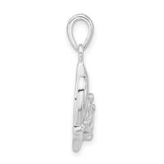 Sophia Jewelers 925 Sterling Silver CZ Butterfly Pendant Polished Elegance