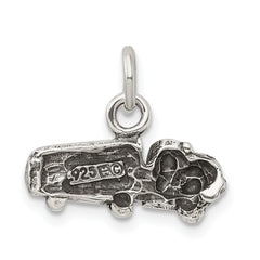 Men's Sterling Silver 925 Antiqued Truck Charm Pendant Vintage Inspired by Sophia Jewelers