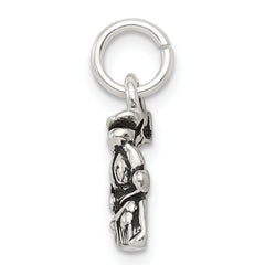 Sterling Silver 925 Men's Antiqued Train Charm Vintage Themed