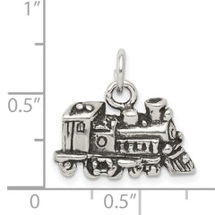 Sterling Silver 925 Men's Antiqued Train Charm Vintage Themed