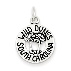 Sterling Silver Antiqued South Carolina Charn