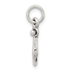 Sterling Silver 925 Anchor Charm with Antique Finish Nautical Elegance