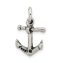Sterling Silver 925 Anchor Charm with Antique Finish Nautical Elegance