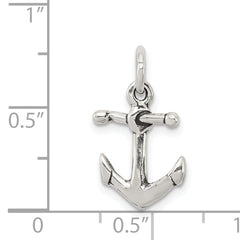 Sterling Silver 925 Anchor Charm with Antique Finish Nautical Elegance
