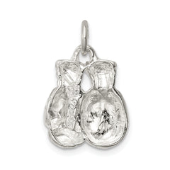 Sterling Silver Polished Boxing Gloves Charm for Men Anti-Tarnish