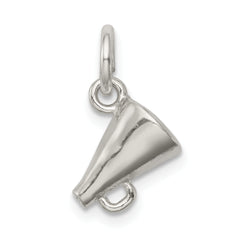 Sophia Jewelers Sterling Silver Polished Megaphone Charm with Anti-Tarnish Finish