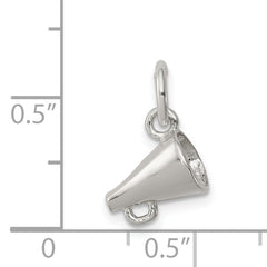 Sophia Jewelers Sterling Silver Polished Megaphone Charm with Anti-Tarnish Finish